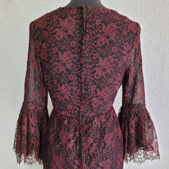 VINTAGE S. HOWARD HIRSH LACE DRESS - Picture 4 of 12